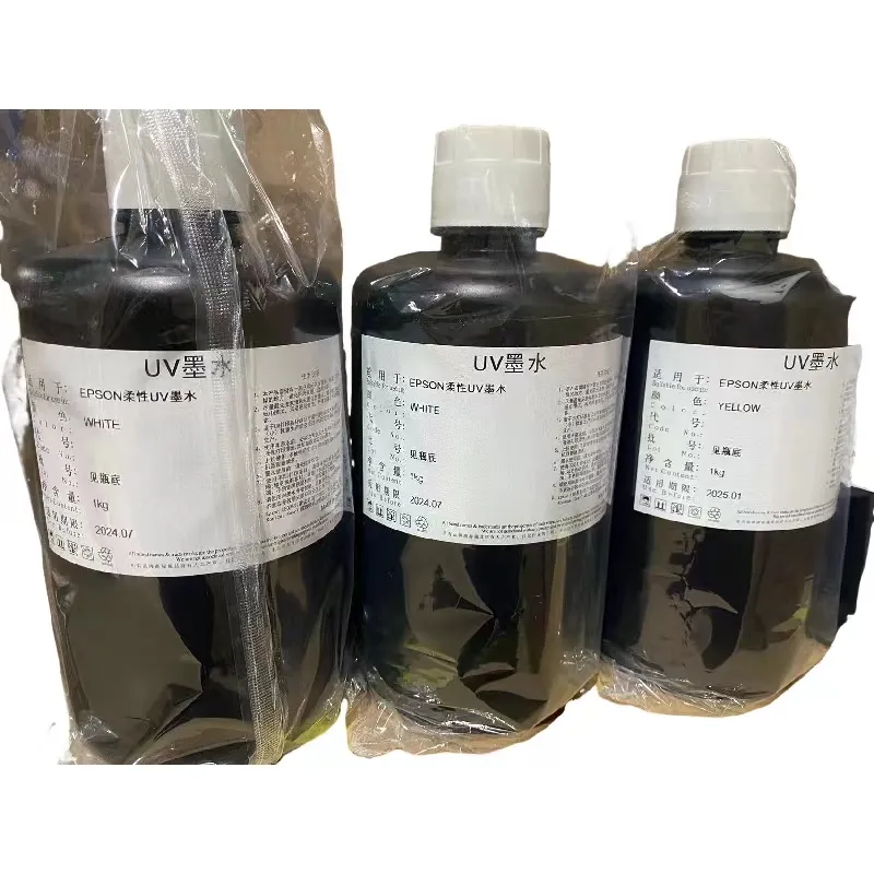 Tinta UV lembut dan keras UV DTF tinta untuk Epson L800 1390 TX800 L800 pencetak Flatbed