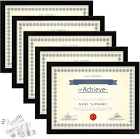 Cadre de médecin en acajou 11x17, porte-glands, cadre de documents de certificat 8.5x11