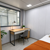 Villa modulaire extensible de luxe sur mesure, maison préfabriquée en acier à économie d'énergie pour les vacances, le camping et l'usage résidentiel