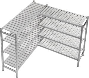 Estantes de almacenamiento de aluminio resistente para unidades estacionarias Necesidad de almacenamiento de supermercado - Product Image 1