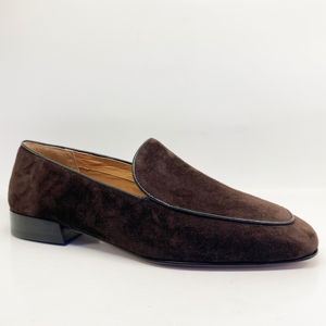 Mocassins de <span class=keywords><strong>luxe</strong></span> en daim italien pour <span class=keywords><strong>femme</strong></span>, bout carré, couleur unie, décontractés, légers, semelle antidérapante, à enfiler, écologiques, automne - Product Image 1