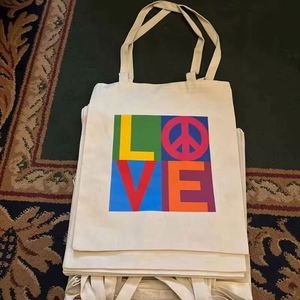 Sac fourre-tout en toile de coton bio réutilisable, écologique, imprimé avec logo et taille personnalisés, faible MOQ - Product Image 6