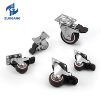 Zuo Gang Fabricant Fourniture Directe Guangdong Meubles Roulettes 4 Pièces Jeu Tpr Roulette Pivotante Double Plaque Supérieure