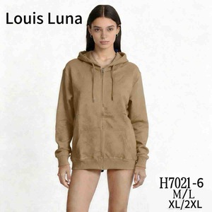 Felpa con cappuccio da donna HDJ con cerniera e maniche lunghe M/L XL/2XL Abbigliamento casual autunno inverno - Product Image 4