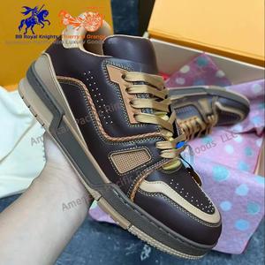 Zapatillas Deportivas Casuales de Cuero Genuino, Zapatillas de Baloncesto Unisex de Alta Calidad, Zapatillas de Skateboard para Hombre, Zapatillas de Estilo para Caminar - Product Image 5