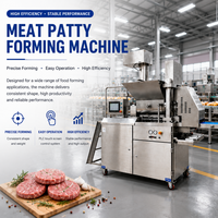 Machine industrielle automatique de formage de galettes de viande et de poulet pour ligne de panification et de friture