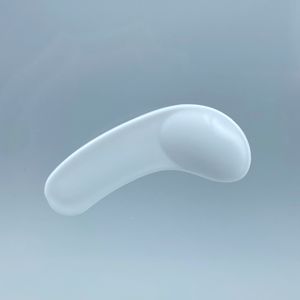 Atacado 33.5mm Creme Branco <span class=keywords><strong>PP</strong></span> Colher Baixo Preço Em Estoque Espátulas Cosméticas com Preformas Plásticas De Impressão De Seda - Product Image 4