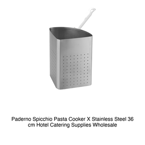 Cuiseur à pâtes en acier inoxydable Wedge X Ø 36 cm Paderno - Product Image 2