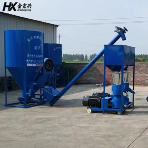 New Poultry Livestock Feed Pellet Production Line Complete Animal Feed Processing Equipment 500-8000kg/h Capacity for Farm Use