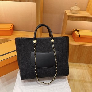 Sac fourre-tout en toile brodé tendance <span class=keywords><strong>de</strong></span> rue, style français léger et luxueux, fermeture éclair, moyen, portable, pour les trajets quotidiens, nouveauté 2025 - Product Image 5