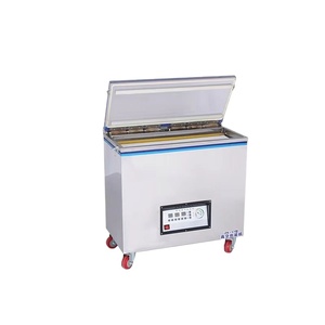 เครื่องบรรจุภัณฑ์สูญญากาศแบบกึ่งอัตโนมัติขนาดเล็กสำหรับอุตสาหกรรมคุณภาพสูงแบบสองห้องแนวตั้งที่ดีที่สุดสำหรับอาหารทะเลและผัก - Product Image 1