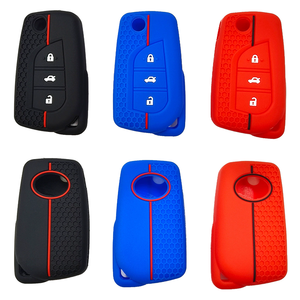 Housse de protection en silicone pour télécommande de voiture pour Toyota Auris Corolla Avensis Verso Yaris <span class=keywords><strong>Aygo</strong></span> Scion TC IM Camry RAV4 Forturner Hilux - Product Image 5