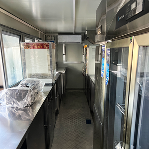 CE/DOT Certified Metal <strong>Food</strong> Trailer 4-Wheel Traction 16-18ft Length <strong>Fast</strong> <strong>Food</strong> Hotdog Snack <strong>Cart</strong> Mobile Restaurant Retail Easy - Product Image 5