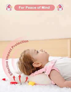 Protector de Cabeza Ajustable para Bebés, Protector de Cabeza de 3 Lados, Mochila Protectora para Niños Pequeños, Almohadilla de Seguridad - Product Image 2
