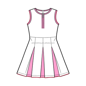 Vestido Deportivo sin Mangas para Niñas, Ropa de Tenis y Yoga para Niñas, Logotipo Personalizado, Falda de Secado Rápido para Niñas, Verano - Product Image 2