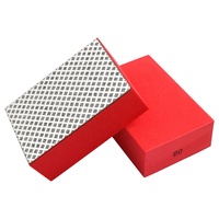 Tampons de ponçage à la main en diamant électrolytique Blocs de polissage en éponge Outil de bloc de meulage abrasif pour le verre de marbre en céramique de granit