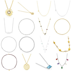 Collares con Colgante de Cristal de Sol, Estrella y Luna, <span class=keywords><strong>Gargantilla</strong></span> con Cuentas de Circonio, Chapado en Oro y Plata, Joyería Fina para Mujer, Regalo - Product Image 1