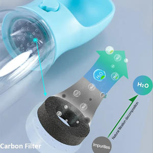 Draagbare Multifunctionele Waterfles Voor Huisdieren 2 In 1 Plastic Hondenkat Verwijderbare Waterfles Voor Buiten - Product Image 4