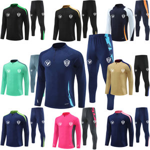 2425 спортивный костюм с логотипом на заказ, оптовая продажа, Футбольная форма на молнии - Product Image 5