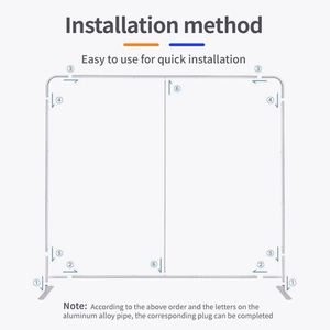 10ft 20ft Portable Custom Tradeshow Display Booth <b>Stand</b> <b>Backdrop</b> Banner with Tension Fabric UV Resistant & Durable for Events - Product Image 4