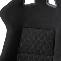 Sièges de course JBR1097 JIABEIR en daim noir, nouveaux sièges en fibre de verre pour voiture et simulateur
