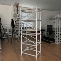Structure de scène modulaire en alliage d'aluminium carrée, anti-rouille, pour festivals en plein air, concerts et événements, installation rapide