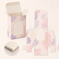Boîte en carton pliable personnalisée pour flacon de soin de la peau, pot de crème avec panneaux en carton imprimés, carton de qualité supérieure