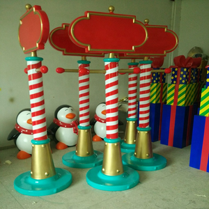 Letrero Navideño Festivo de Fibra de Vidrio en 3D, Artículos de Decoración Navideña Comerciales, Letrero Navideño para Interiores y Exteriores, Letrero de Dirección para Eventos - Product Image 3