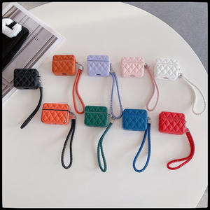 Housse de protection pour écouteurs en forme de diamant en trois dimensions pour écouteurs en cuir <span class=keywords><strong>Airpods</strong></span> 4 Pu étui de protection pour <span class=keywords><strong>Couple</strong></span> - Product Image 2