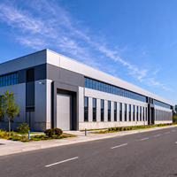Entrepôt préfabriqué en structure métallique, atelier, bâtiment d'usine, hangar industriel en ossature métallique PEB avec conception personnalisée