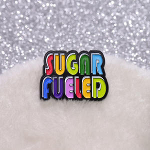 かわいい漫画バイセクシャルゲイラペルブローチ砂糖燃料虹エナメルピン金属工芸品バッジプライドバックパックアクセサリー - Product Image 4