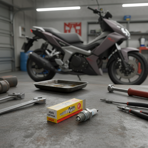 หัวเทียน CR7HSA สำหรับระบบจุดระเบิดรถจักรยานยนต์ Kymco Lyke 125 ปี 2014 รุ่น TR - Product Image 3