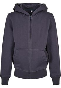 Sweat à capuche en coton biologique vierge avec logo personnalisé de haute qualité pour enfants, sweat-shirt à fermeture éclair pour garçons et filles - Product Image 3