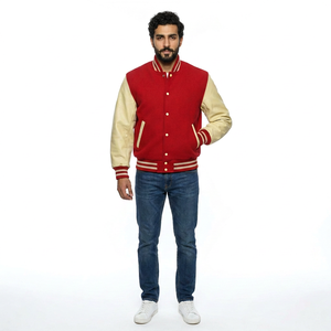 Vestes bomber varsity à col montant en polyester/coton d'hiver de haute qualité, personnalisables, best-sellers pour hommes et femmes - Product Image 1