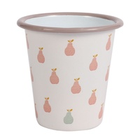 Nouvelle arrivée du fabricant Logo en forme de V personnalisé émaillé tasses modernes en métal en vrac pour thé café lait bière vente en gros