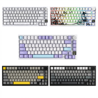 ATTACK SHARK X820 Ultra Mechanical Keyboard Tri-mode Wireless Gasket Mount 75% Layout Smart TFT Color Screen RGB Knob Hot-swap