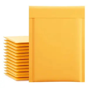 GDCX Personalizado Adesivo Forte kraft Bolha Envelopes Tamanho Ameixa Cor Impresso Embalagem Poli Acolchoado Mailers Bag