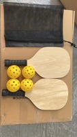 Échantillon gratuit de raquettes de pickleball, noyau en nid d'abeille en polypropylène, 4 balles et 1 sac de rangement pour adultes