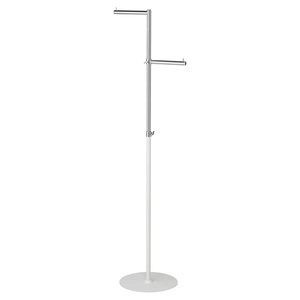 Porte-vêtements réglable en tube rond, hauteur <span class=keywords><strong>100</strong></span>-165 <span class=keywords><strong>cm</strong></span>, pour l'affichage en magasin - Product Image 4