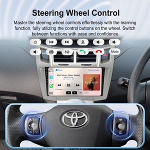 วิทยุติดรถยนต์ใช้งานง่าย รองรับ Wireless Carplay เชื่อมต่อ Bluetooth เล่นเพลง ใช้งานง่าย พร้อมจอแสดงผลกล้องมองหลัง AHD สำหรับรถยนต์โตโยต้า ยาริส/วีซี ปี 2005-2011 - Product Image 4