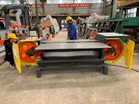 Scie à démanteler les palettes en bois horizontales portables, machine à fendre les palettes en bois