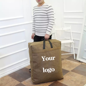 Sac de voyage en toile à double bandoulière avec logo personnalisé, sac de rangement, bagage supplémentaire, grand sac de voyage, sac à dos de voyage pour <span class=keywords><strong>adulte</strong></span> et adolescent - Product Image 4