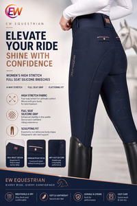 <span class=keywords><strong>Pantaloni</strong></span> <span class=keywords><strong>da</strong></span> Equitazione EW Horse Personalizzati di Nuova Moda con Funzione Breeches e Grip Aderente in Silicone su Tutta la Seduta - Product Image 6