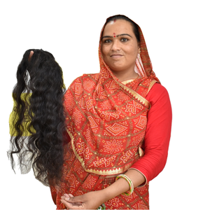 Venta al por mayor 100% Virgen ondulado cutícula alineada extensiones de cabello humano solo donante trenzado onda natural estilo de fabricación india - Product Image 1