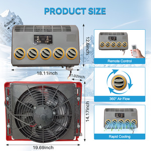 Aire Acondicionado para Camión de 12V/24V con Función de Apagado, 1800W, Enfriamiento, Modelo EAC001.12, Dos Opciones de Voltaje Disponibles (12V/24V) - Product Image 2
