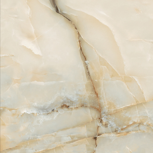 Moderna pietra di marmo di giada in ceramica Beige 60x60 sguardo lucido lucido per pavimenti interni piastrelle in gres porcellanato Design moderno - Product Image 1