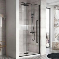 DAIYA aluminium wc porte douche en verre trempé balançoire