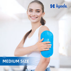 Paket Terapi Es Panas dan Dingin yang Dapat Digunakan Kembali dengan Pembungkus Gel untuk Pereda Nyeri Sendi dan Otot (Bahan Poliester & PVC) - Product Image 1