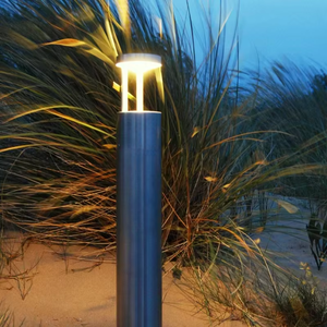 Lampe de jardin en acier inoxydable SENZHAO, IP65, étanche, éclairage LED pour allée de jardin, blanc chaud, lampe de paysage extérieure - Product Image 2