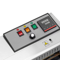 Scelleuse automatique en acier inoxydable FR900, machine de scellage de sachets de bureau standard, scelleuse thermique continue pour usine